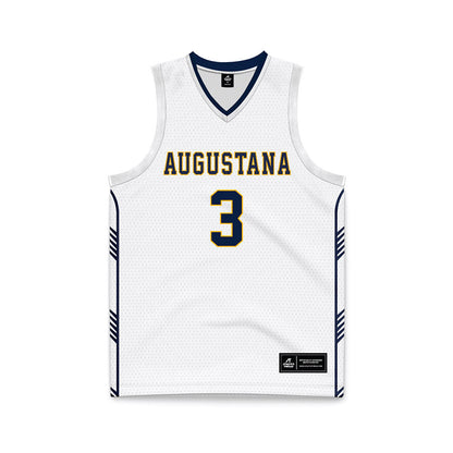 AU - NCAA Men's Basketball : Riley Johnson - White Basketball Jersey-0