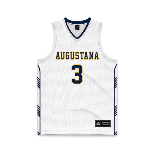 AU - NCAA Men's Basketball : Riley Johnson - White Basketball Jersey-0