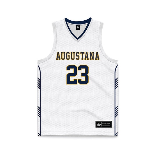 AU - NCAA Men's Basketball : Sam Rensch - White Basketball Jersey-0