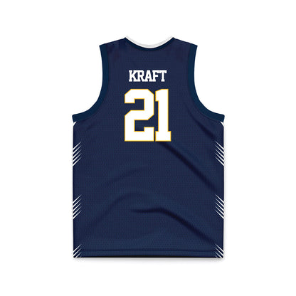 AU - NCAA Men's Basketball : Conner Kraft - Navy Basketball Jersey