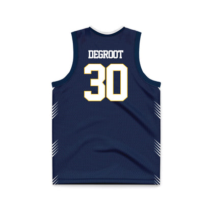 AU - NCAA Men's Basketball : Sam DeGroot - Navy Basketball Jersey-1