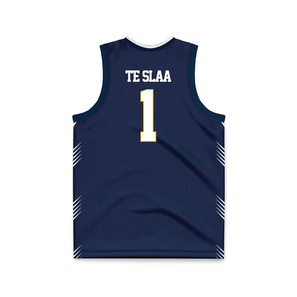 AU - NCAA Men's Basketball : Tanner Te Slaa - Navy Basketball Jersey