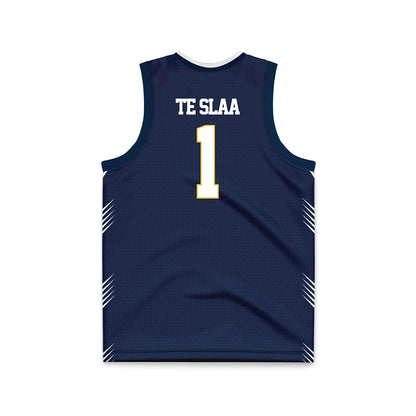 AU - NCAA Men's Basketball : Tanner Te Slaa - Navy Basketball Jersey