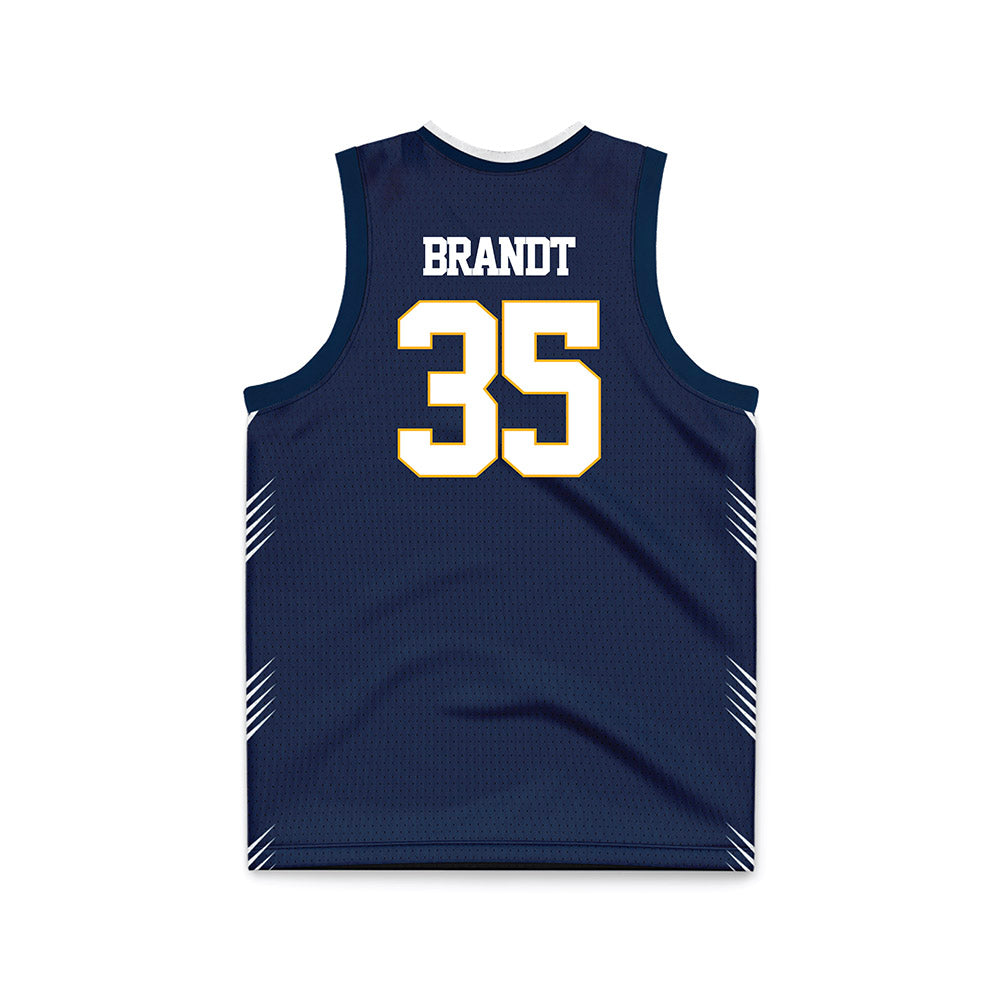 AU - NCAA Men's Basketball : Jacob Brandt - Navy Basketball Jersey