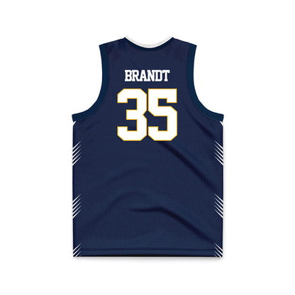 AU - NCAA Men's Basketball : Jacob Brandt - Navy Basketball Jersey