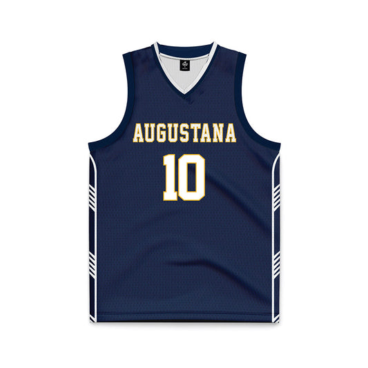 AU - NCAA Men's Basketball : Amari Westmoreland-Vendiola - Navy Basketball Jersey-0