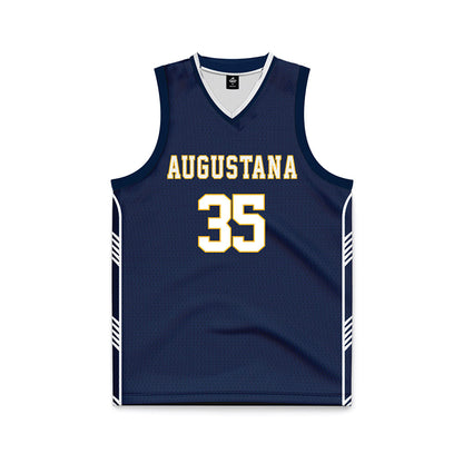 AU - NCAA Men's Basketball : Jacob Brandt - Navy Basketball Jersey