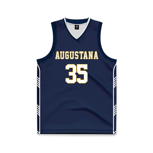 AU - NCAA Men's Basketball : Jacob Brandt - Navy Basketball Jersey