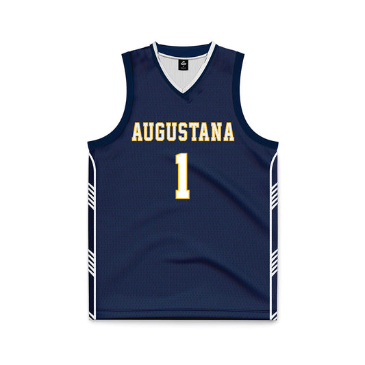 AU - NCAA Men's Basketball : Tanner Te Slaa - Navy Basketball Jersey