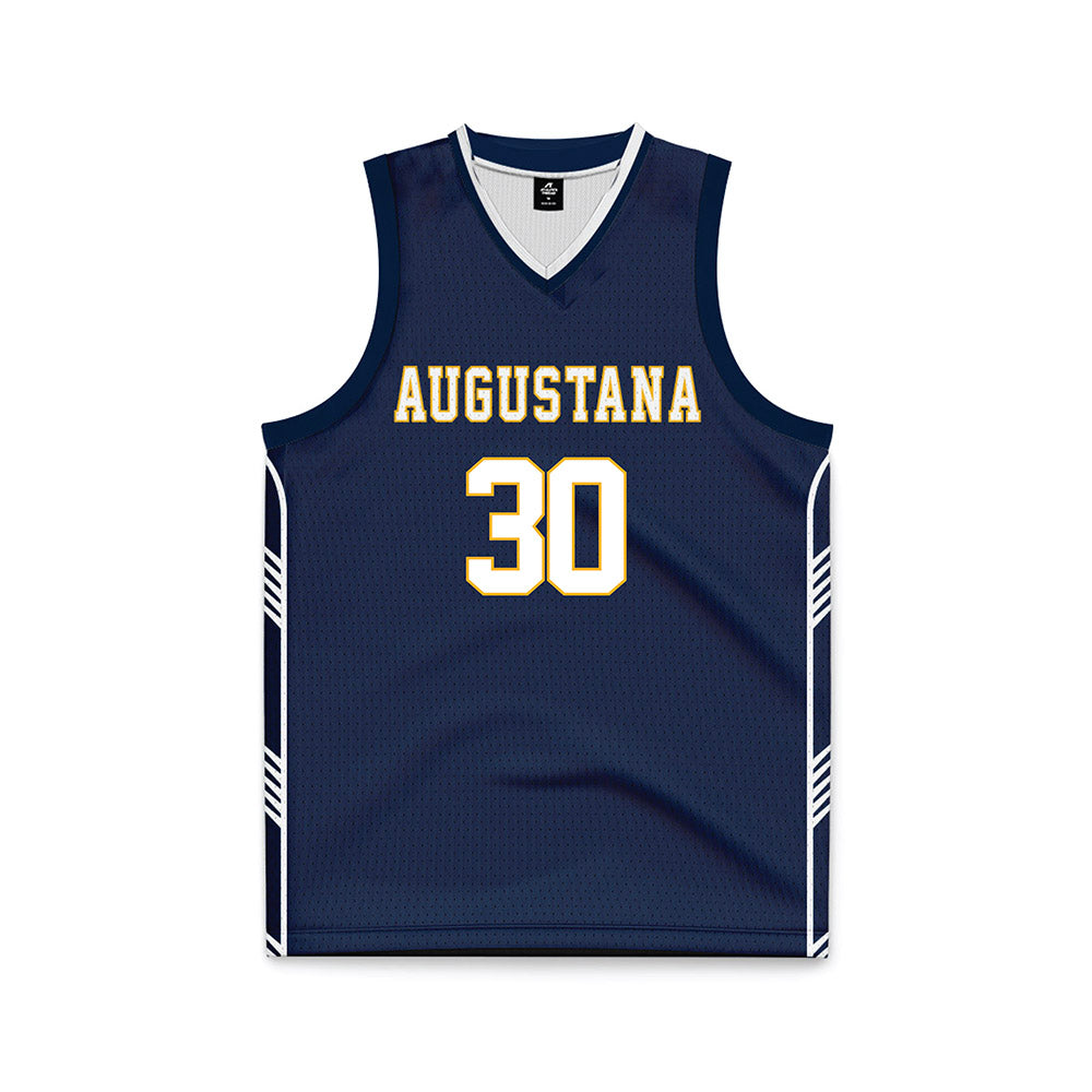 AU - NCAA Men's Basketball : Sam DeGroot - Navy Basketball Jersey-0