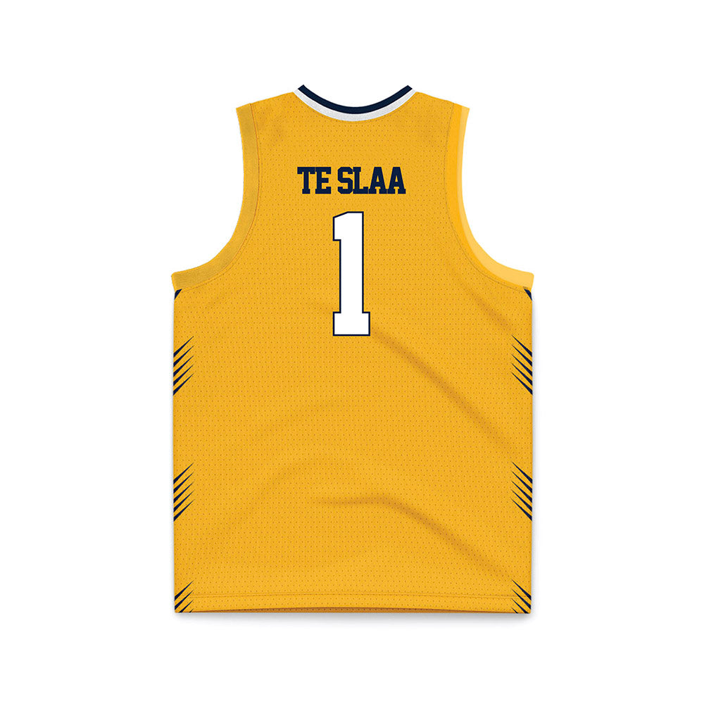 AU - NCAA Men's Basketball : Tanner Te Slaa - Gold Basketball Jersey