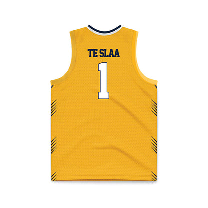 AU - NCAA Men's Basketball : Tanner Te Slaa - Gold Basketball Jersey