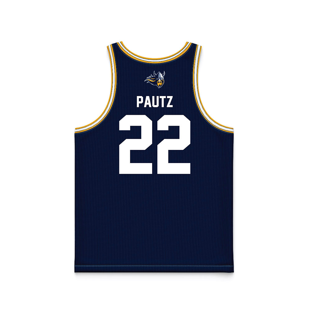 AU - NCAA Women's Basketball : Ava Pautz - Navy Basketball Jersey-1