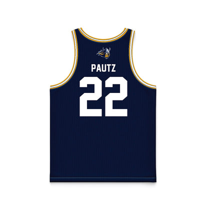 AU - NCAA Women's Basketball : Ava Pautz - Navy Basketball Jersey-1