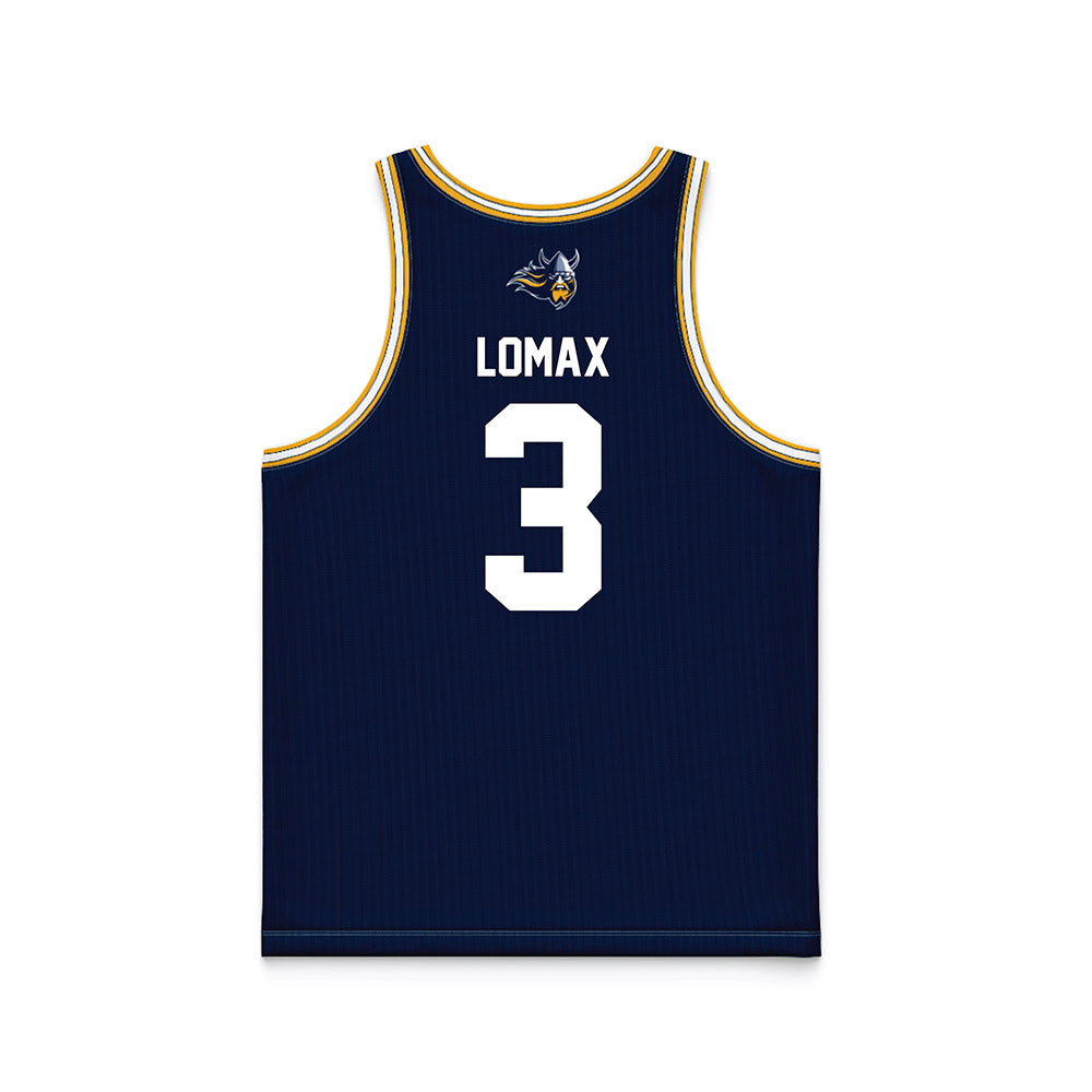 AU - NCAA Women's Basketball : Miranda Lomax - Navy Basketball Jersey-1