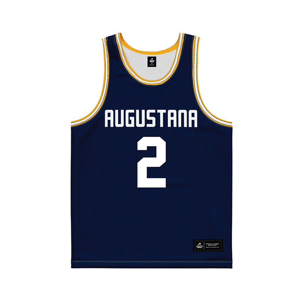 AU - NCAA Women's Basketball : Addie Hanna - Navy Basketball Jersey-0