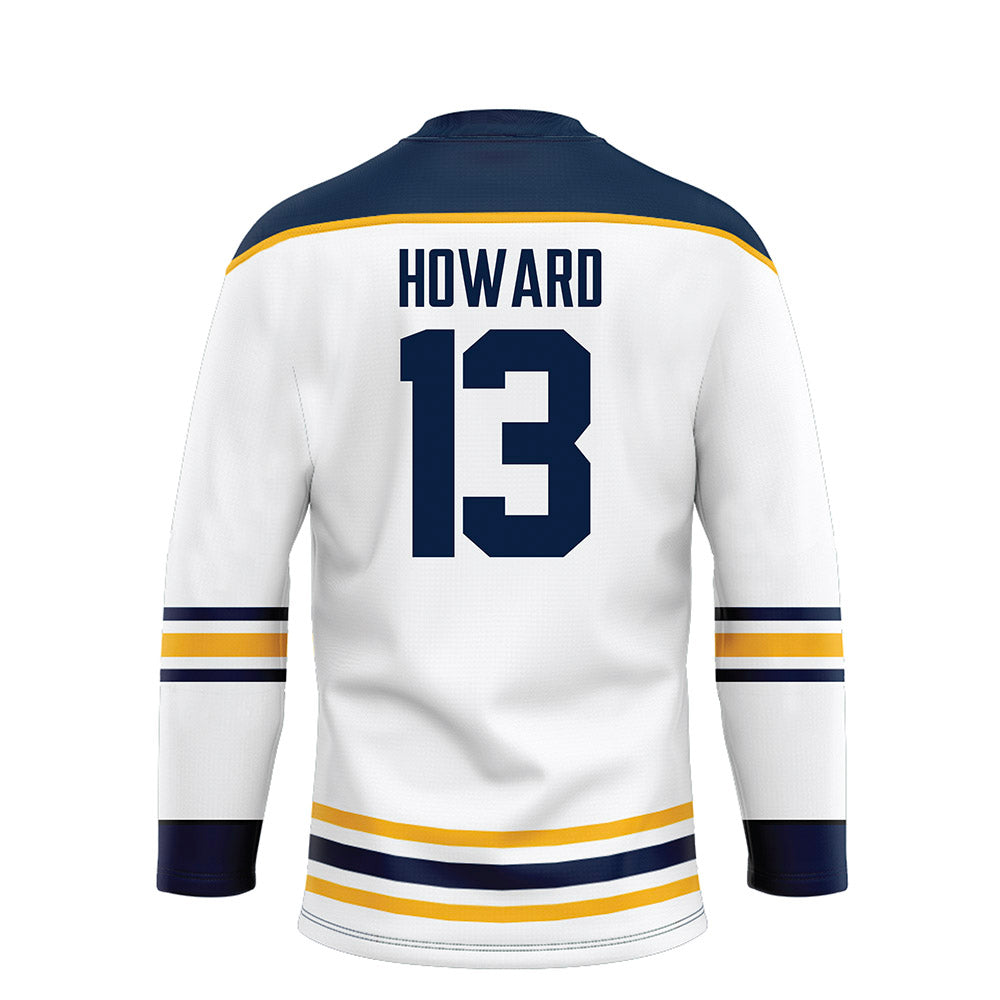 AU - NCAA Men's Ice Hockey : Will Howard - White Hockey Jersey-1