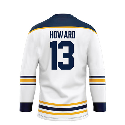 AU - NCAA Men's Ice Hockey : Will Howard - White Hockey Jersey-1
