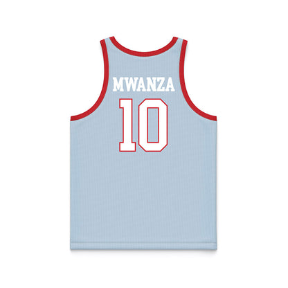 LA Tech - NCAA Women's Basketball : Melissa Mwanza - Blue Basketball Jersey-1