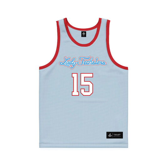 LA Tech - NCAA Women's Basketball : Jordan Marshall - Blue Basketball Jersey-0