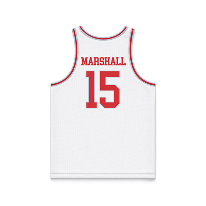LA Tech - NCAA Women's Basketball : Jordan Marshall - White Basketball Jersey-1