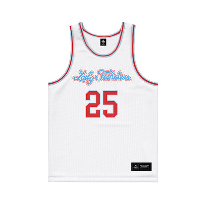 LA Tech - NCAA Women's Basketball : Averi Aaron - White Basketball Jersey