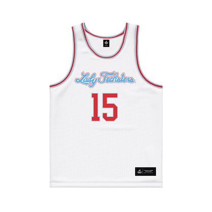 LA Tech - NCAA Women's Basketball : Jordan Marshall - White Basketball Jersey-0