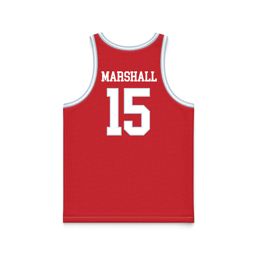 LA Tech - NCAA Women's Basketball : Jordan Marshall - Red Basketball Jersey-1