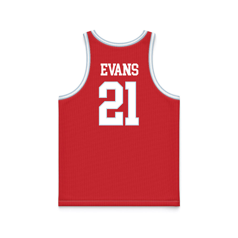 LA Tech - NCAA Women's Basketball : Kennedy Evans - Red Basketball Jersey-1