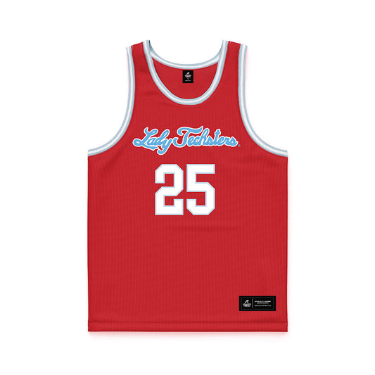 LA Tech - NCAA Women's Basketball : Averi Aaron - Red Basketball Jersey