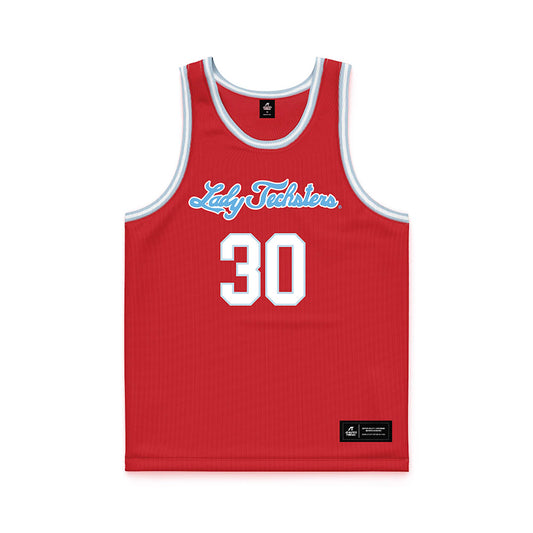 LA Tech - NCAA Women's Basketball : Kaleigh Thompson - Red Basketball Jersey-0
