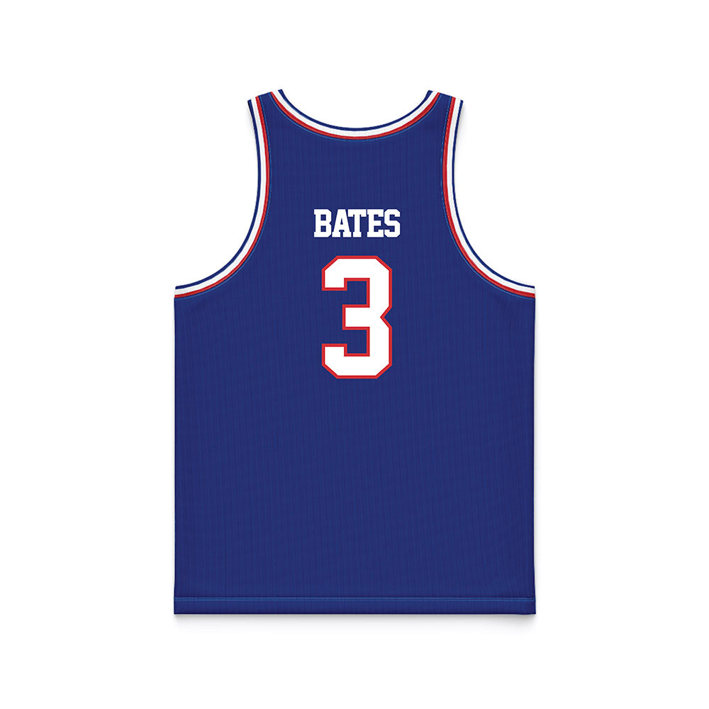 LA Tech - NCAA Men's Basketball : A.J. Bates - Royal Basketball Jersey-1
