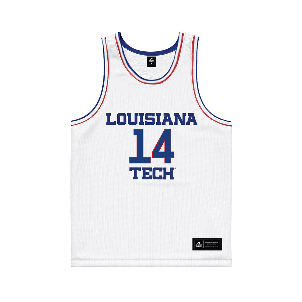 LA Tech - NCAA Men's Basketball : Will Allen - White Basketball Jersey-0