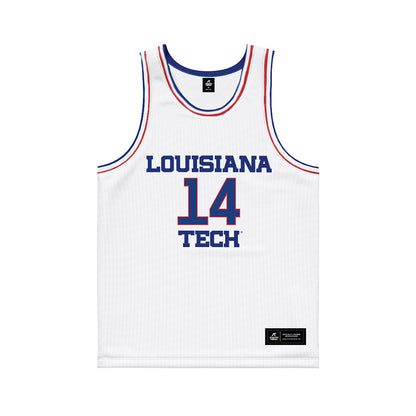 LA Tech - NCAA Men's Basketball : Will Allen - White Basketball Jersey-0