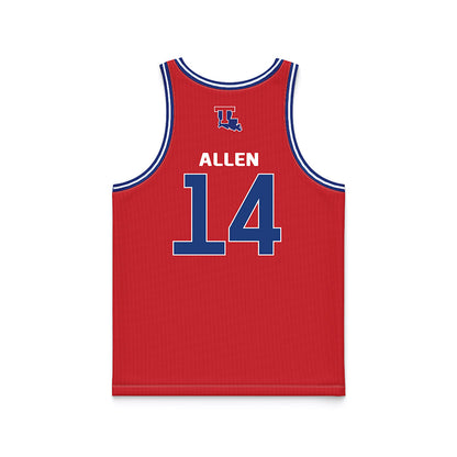 LA Tech - NCAA Men's Basketball : Will Allen - Red Basketball Jersey-1