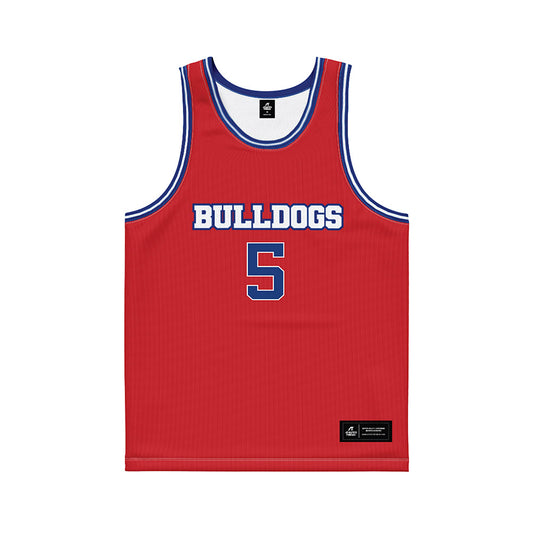 LA Tech - NCAA Men's Basketball : Avery Thomas II - Red Basketball Jersey-0