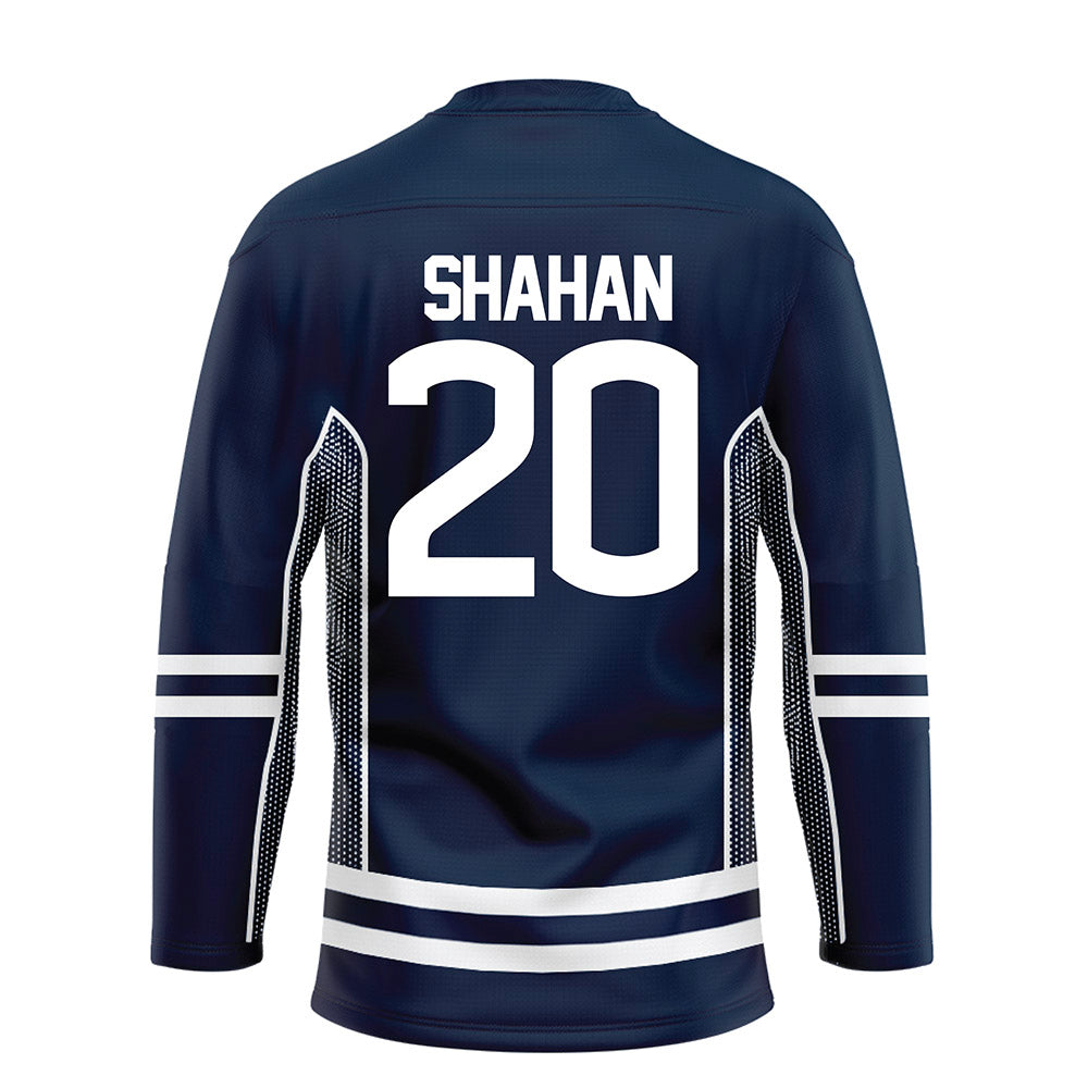 UConn - NCAA Men's Ice Hockey : Kaden Shahan - Navy Hockey Jersey-1