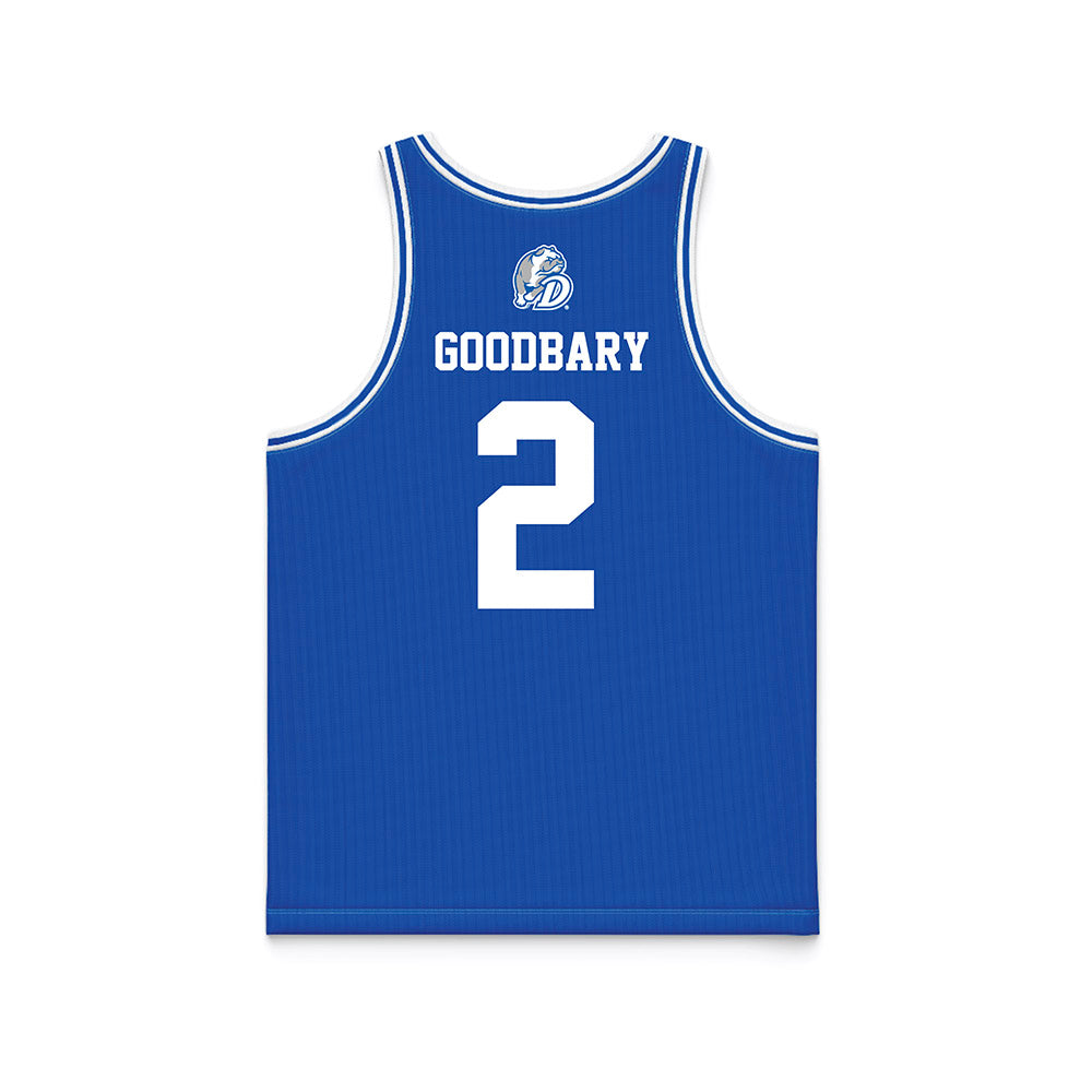 Drake - NCAA Men's Basketball : Griffen Goodbary - Blue Basketball Jersey-1