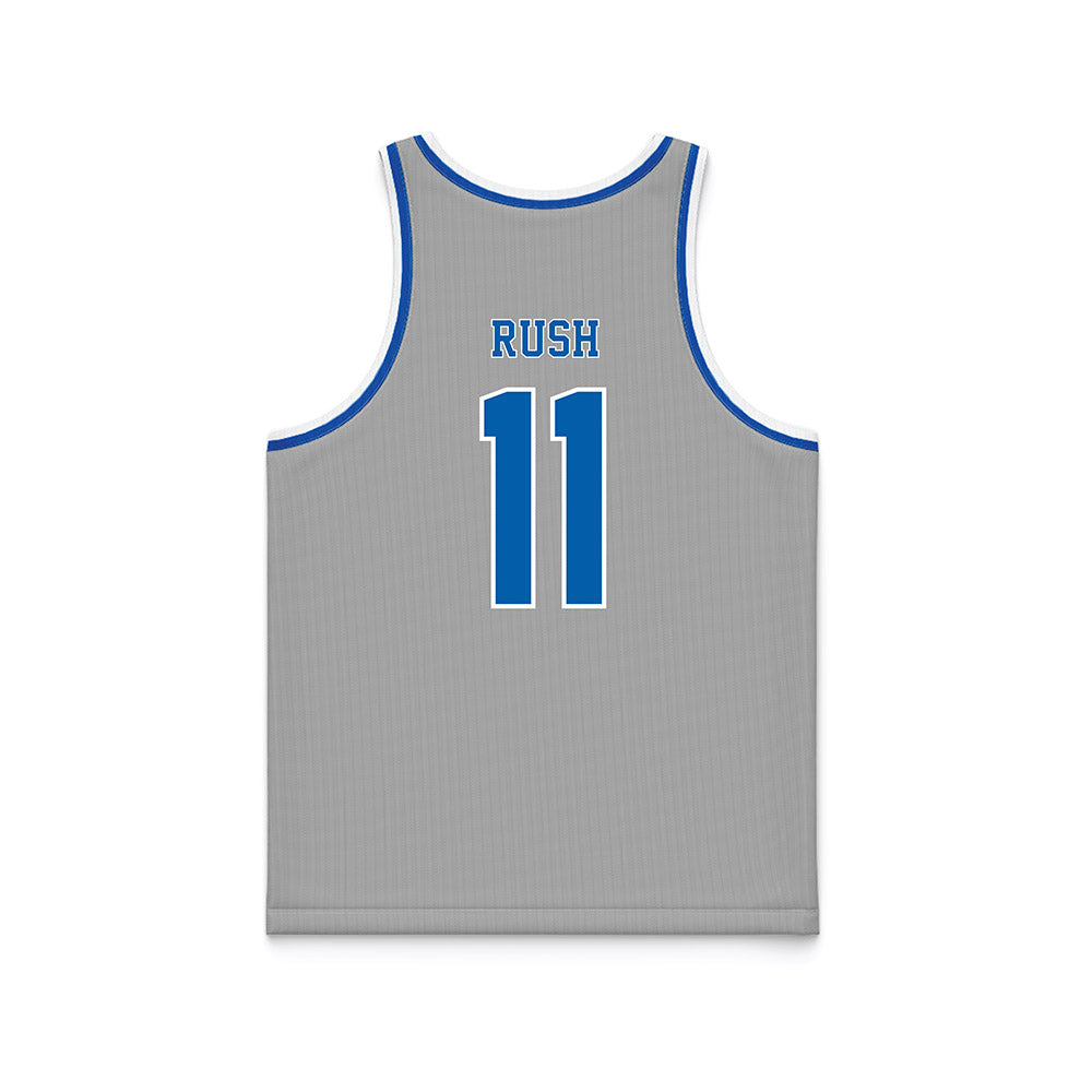 Drake - NCAA Men's Basketball : LJ Rush - Grey Basketball Jersey-1