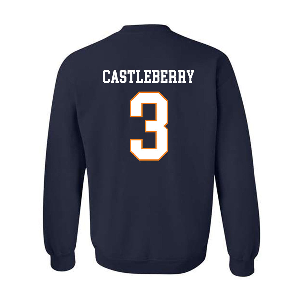 UT Martin - NCAA Football : Joel Castleberry - Classic Fashion Shersey Crewneck Sweatshirt-1