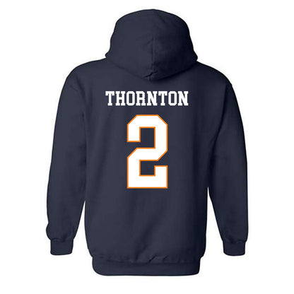 UT Martin - NCAA Baseball : Quincy Thornton - Classic Fashion Shersey Hooded Sweatshirt-1