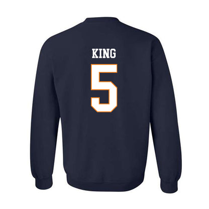 UT Martin - NCAA Men's Basketball : Damien King - Classic Fashion Shersey Crewneck Sweatshirt-1