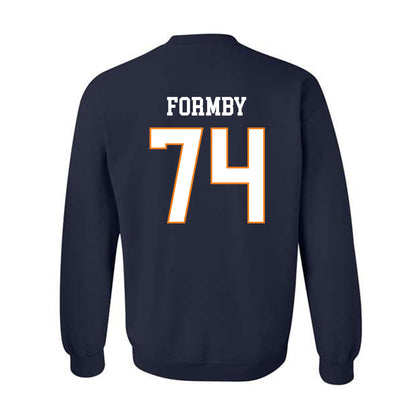 UT Martin - NCAA Football : Hayes Formby - Classic Fashion Shersey Crewneck Sweatshirt-1