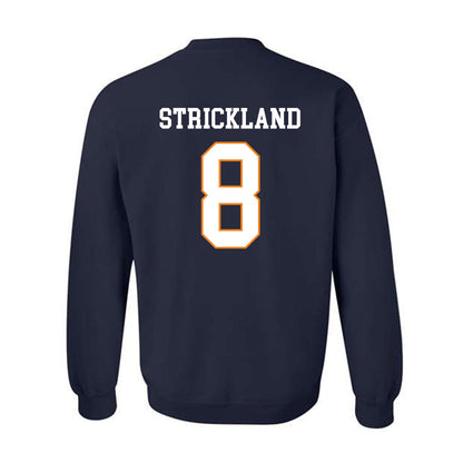 UT Martin - NCAA Baseball : Bo Strickland - Classic Fashion Shersey Crewneck Sweatshirt-1