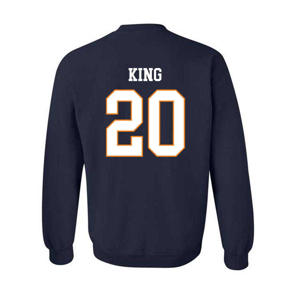 UT Martin - NCAA Baseball : Brandon King - Classic Fashion Shersey Crewneck Sweatshirt-1