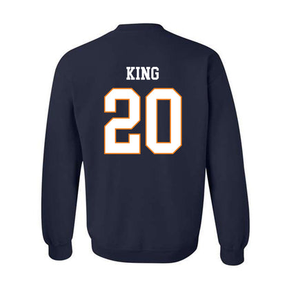 UT Martin - NCAA Baseball : Brandon King - Classic Fashion Shersey Crewneck Sweatshirt-1