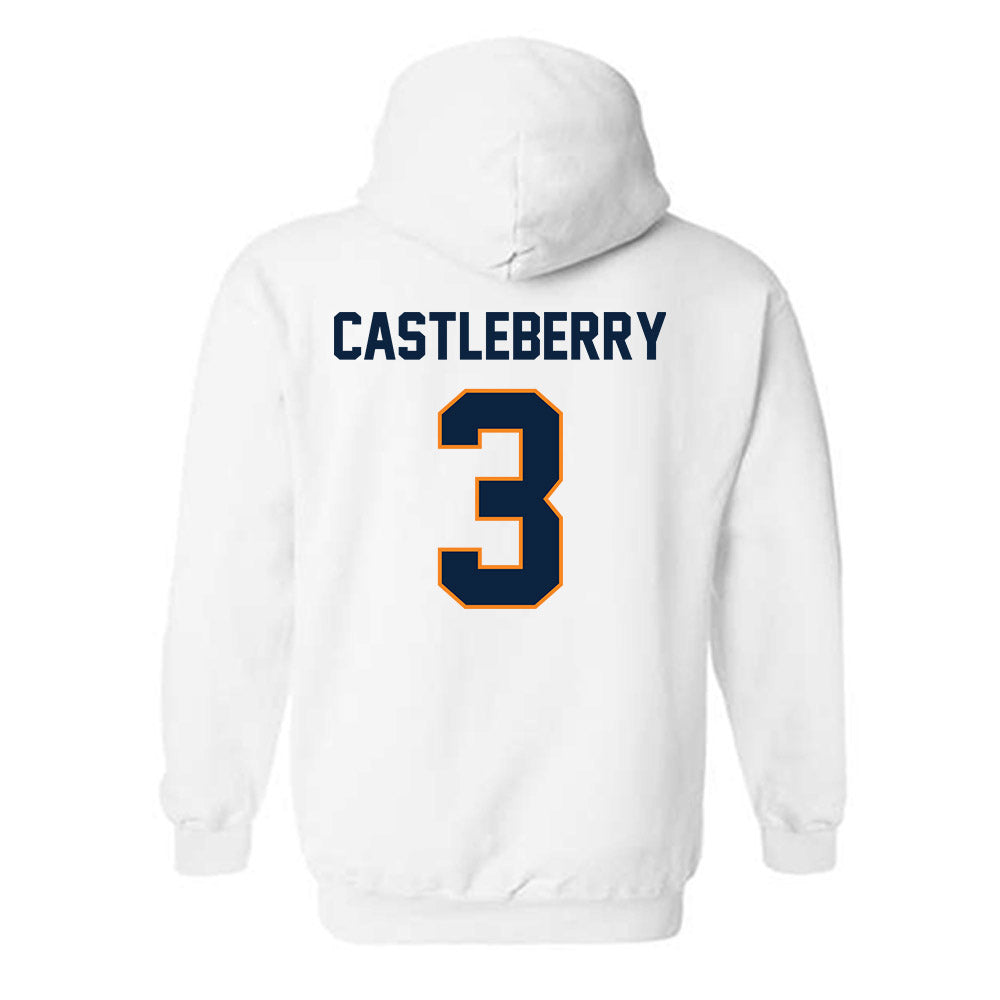 UT Martin - NCAA Football : Joel Castleberry - Classic Fashion Shersey Hooded Sweatshirt-1