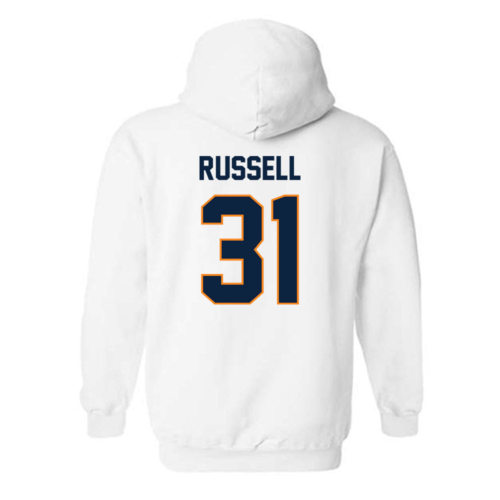 UT Martin - NCAA Football : Ajai Russell - Classic Fashion Shersey Hooded Sweatshirt-1