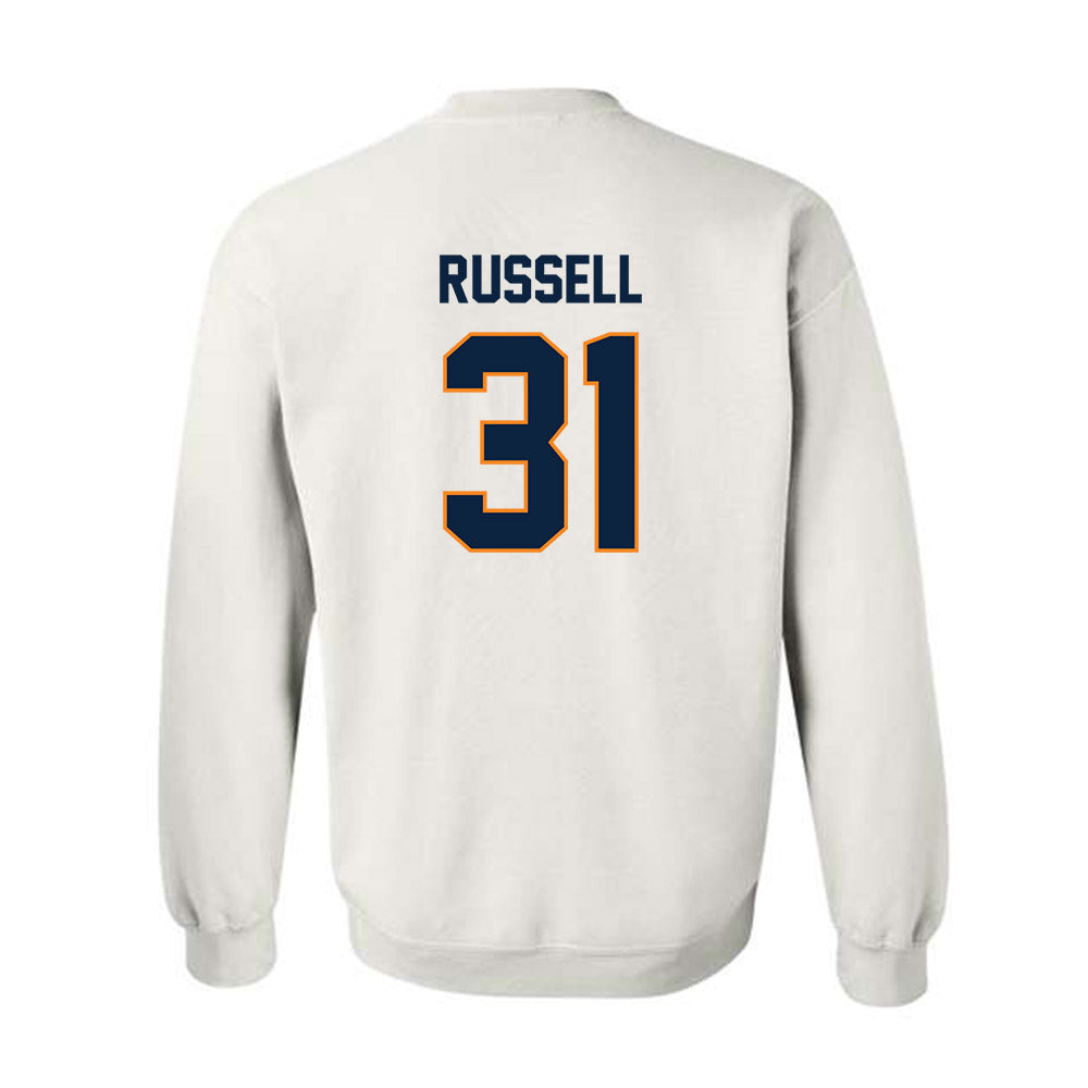 UT Martin - NCAA Football : Ajai Russell - Classic Fashion Shersey Crewneck Sweatshirt-1