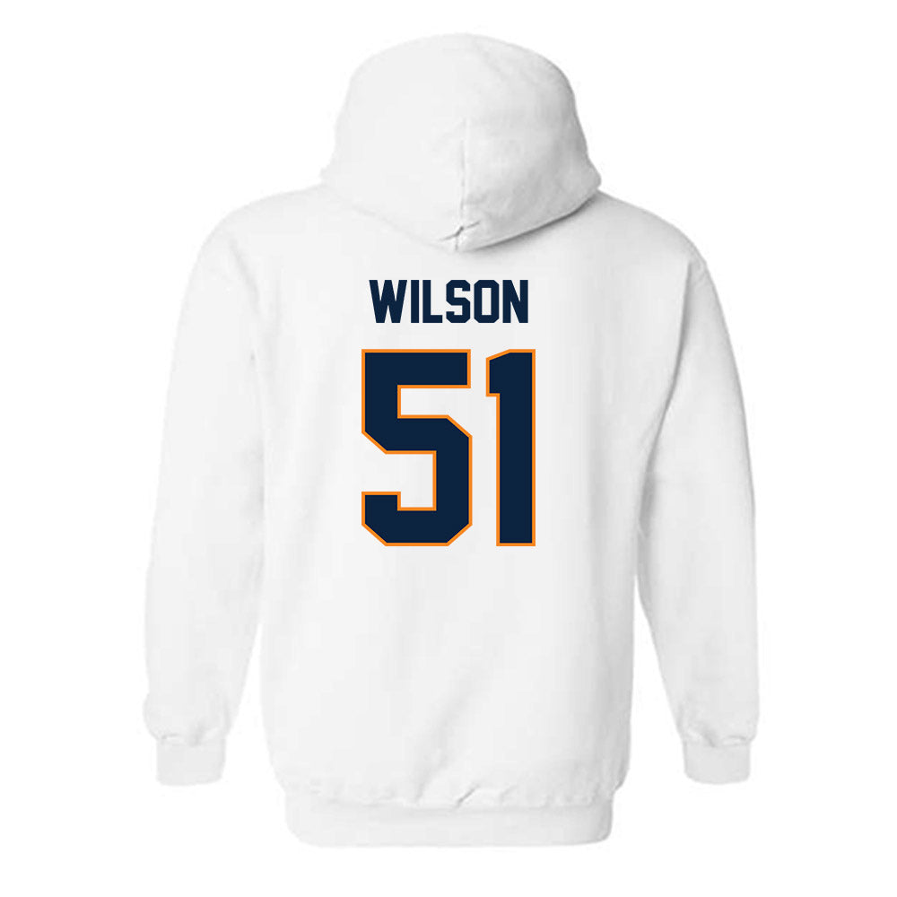 UT Martin - NCAA Football : Chris Wilson - Classic Fashion Shersey Hooded Sweatshirt-1